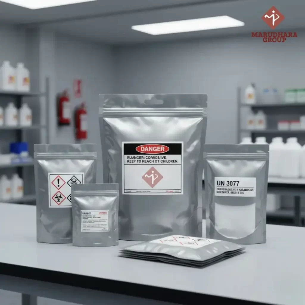 Chemicals and Hazardous Goods Aluminium Pouches