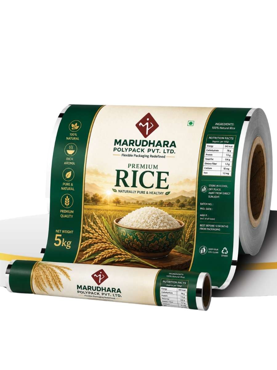 Printed laminate roll form pouch